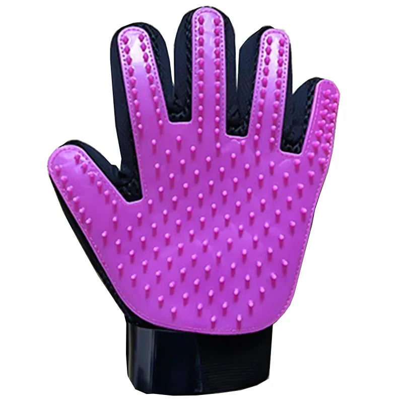 Hot Sell 1PC Cat Hair Remove Gloves Rubber Pet Beauty Cleaning Grooming Effective Massage Dog Combs Floating Brush 6 Color