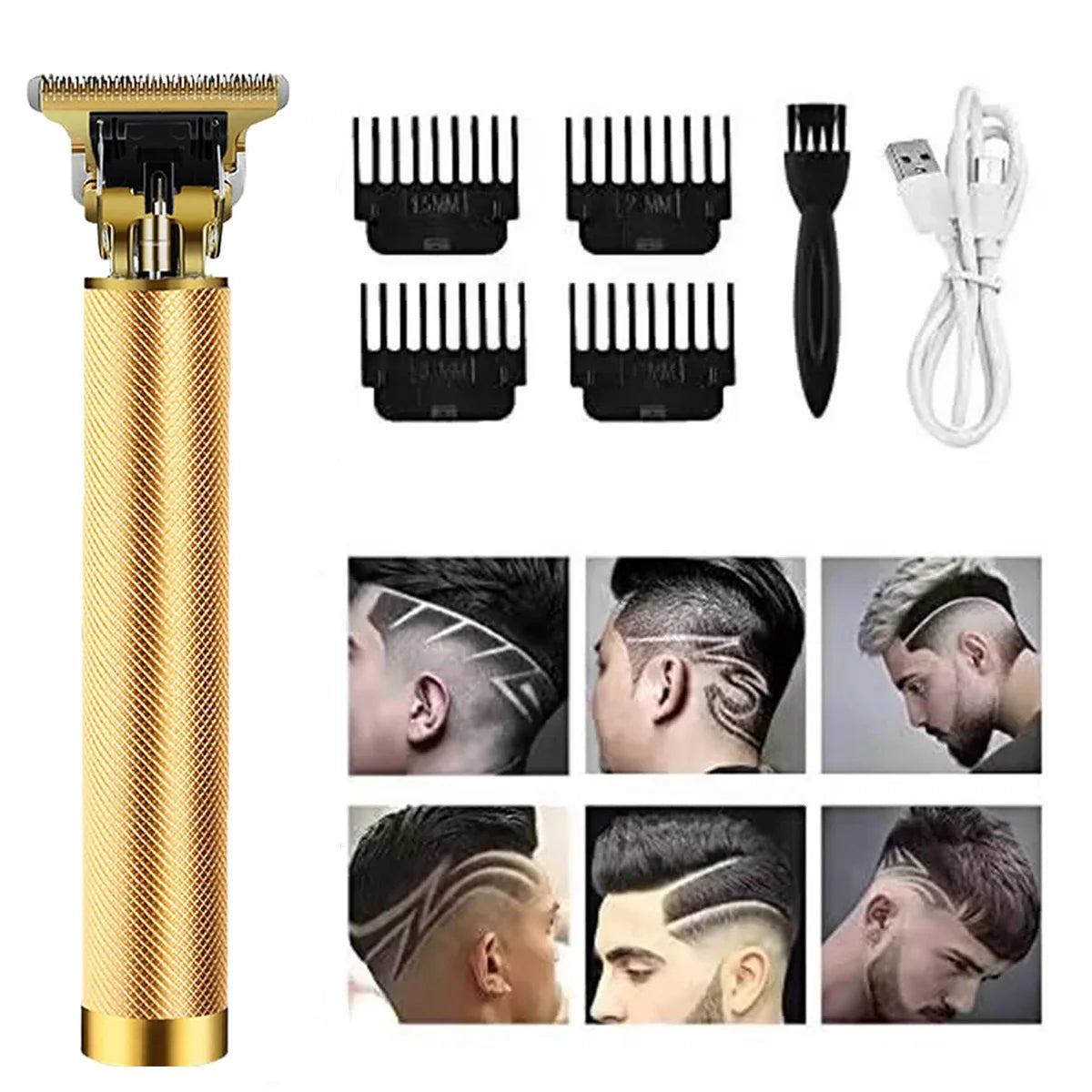 Hair Clippers Professional Cordless for Men, Barber Clippers for Hair Cutting Kit, Wireless LCD Display Hair Trimmers Set