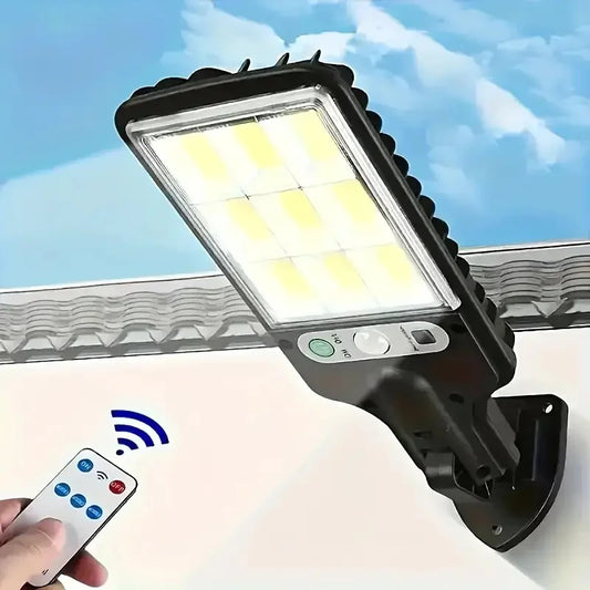 Solar Outdoor LED Wall Light with Human Body Waterproof