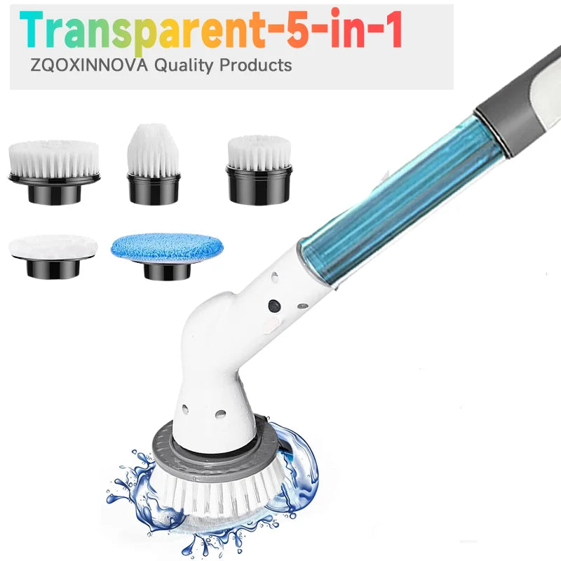 Household Multipurpose Cleaning Brush Kitchen Gadgets Hair Brushes Bathroom Broom Toilet Mops Electric Cordless Spin Scrubber