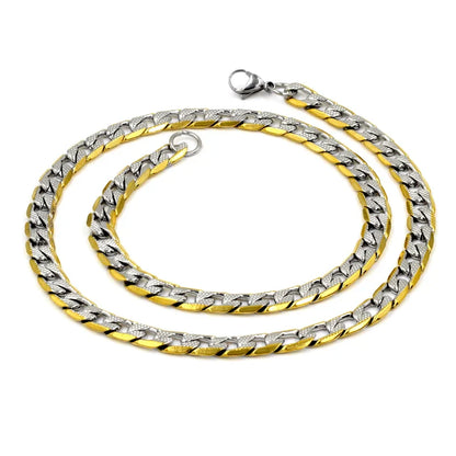 Luxurious Gold Plated Curb Link Cuban Chain Necklace for Men & Women