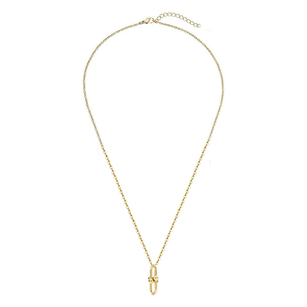 MinaMaMa Minimalist Stainless Steel Handmade Capsule Pendant Necklace For Women Fashion Jewelry Gift