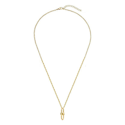 MinaMaMa Minimalist Stainless Steel Handmade Capsule Pendant Necklace For Women Fashion Jewelry Gift