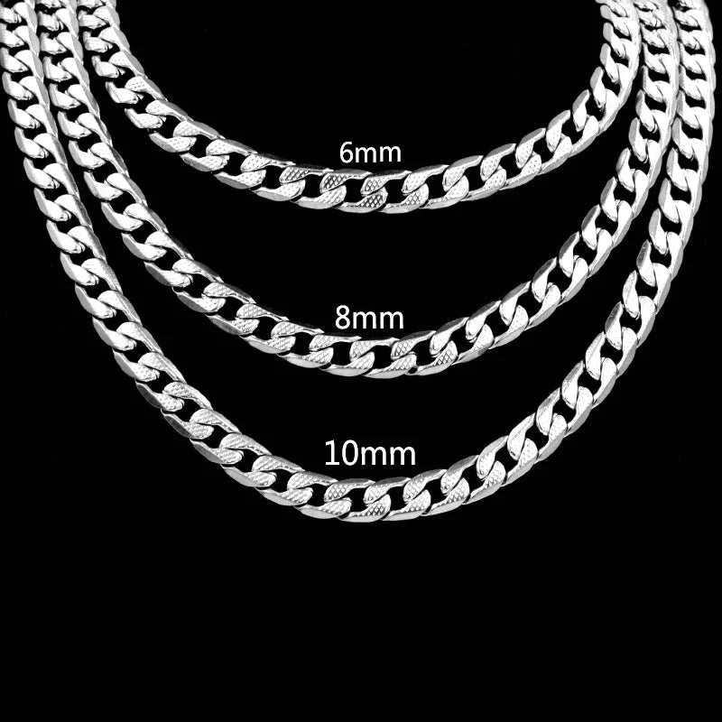 Luxurious Gold Plated Curb Link Cuban Chain Necklace for Men & Women