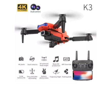 Dron E99 con audio exótico y cámara dual.