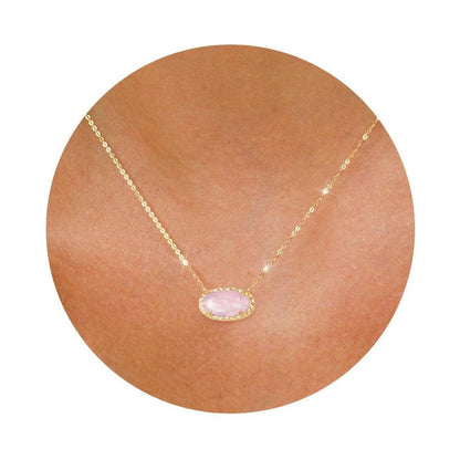 Kendra Scott Holland Gold Heart Short Pendant Necklace Pink Crystal