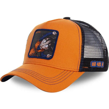 High Quality Dragon Ball Styles Anime Son Goku Cotton New Baseball Cap Men Women Hip Hop Dad Adjustable Mesh Hat Trucker Hat