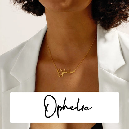 Customized Name Necklace For Women, Adjustable Chain Paperclip/ Curb / Cable/ Figaro Link, Gold Plated Personalized Gift