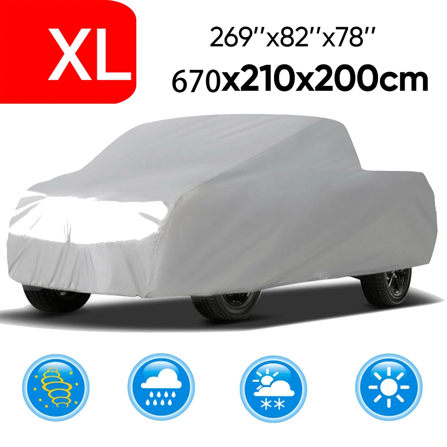 NOVSIGHT Truck Cover All Season Car Cover for Pickup Truck Against Dust Debris Windproof UV Car Protect Fit For Toyota Tacoma