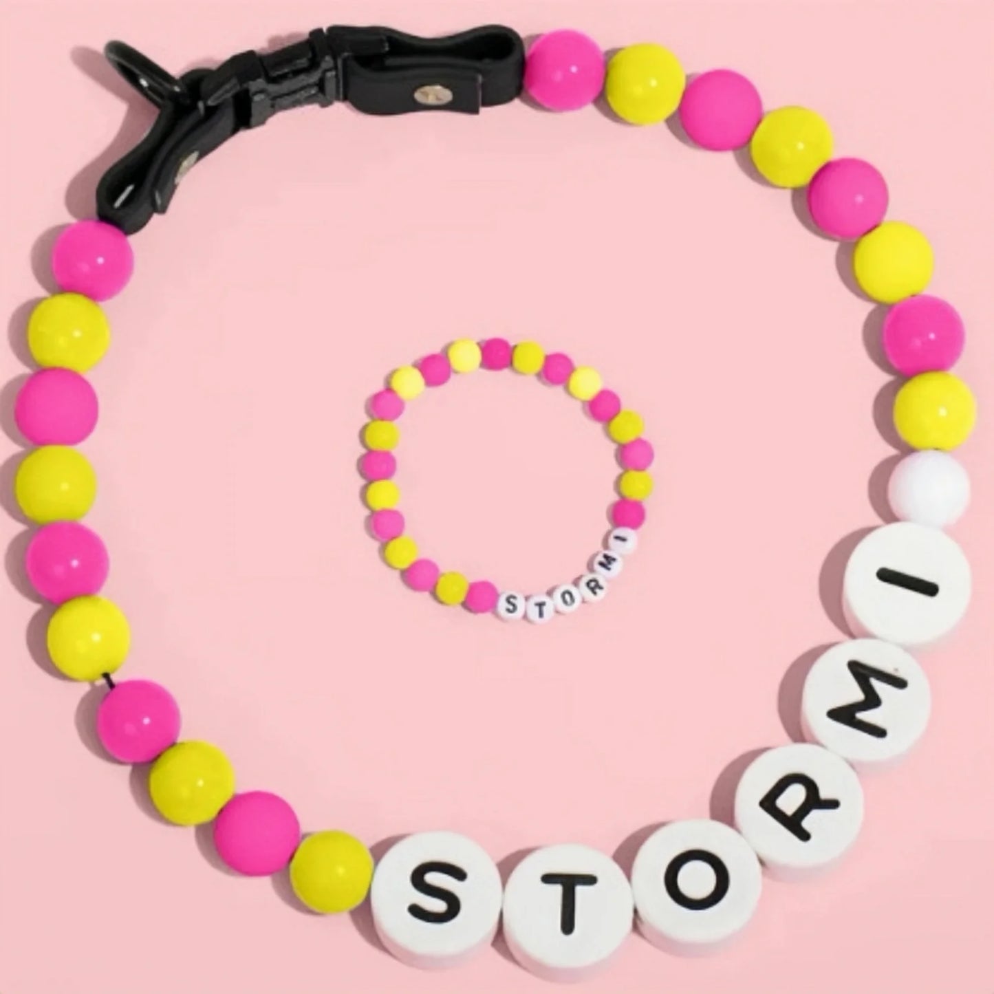 PawBond™ – Personalized Pet Collar & Matching Bracelet Set 🐾💖