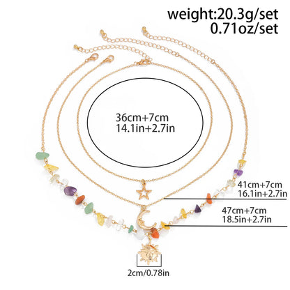 Moon Sun Star Necklace