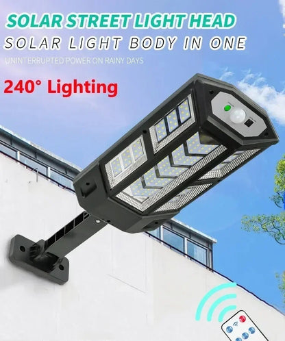 Solar LED Light 300000LM Outdoor Lamp Of Motion Sensor 4 Mode Waterproof