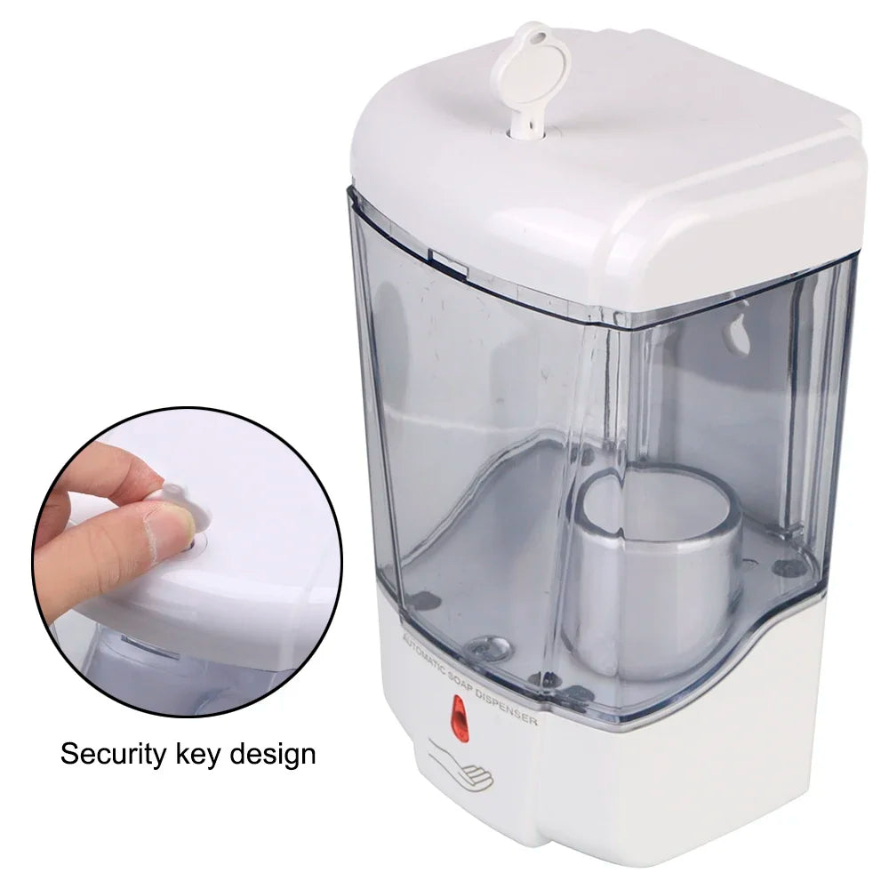 700ml Wall-Mounted Automatic Liquid Soap Dispenser For Kitchen Bathroom Touch-free Lotion Pump Touchless IR Sensor