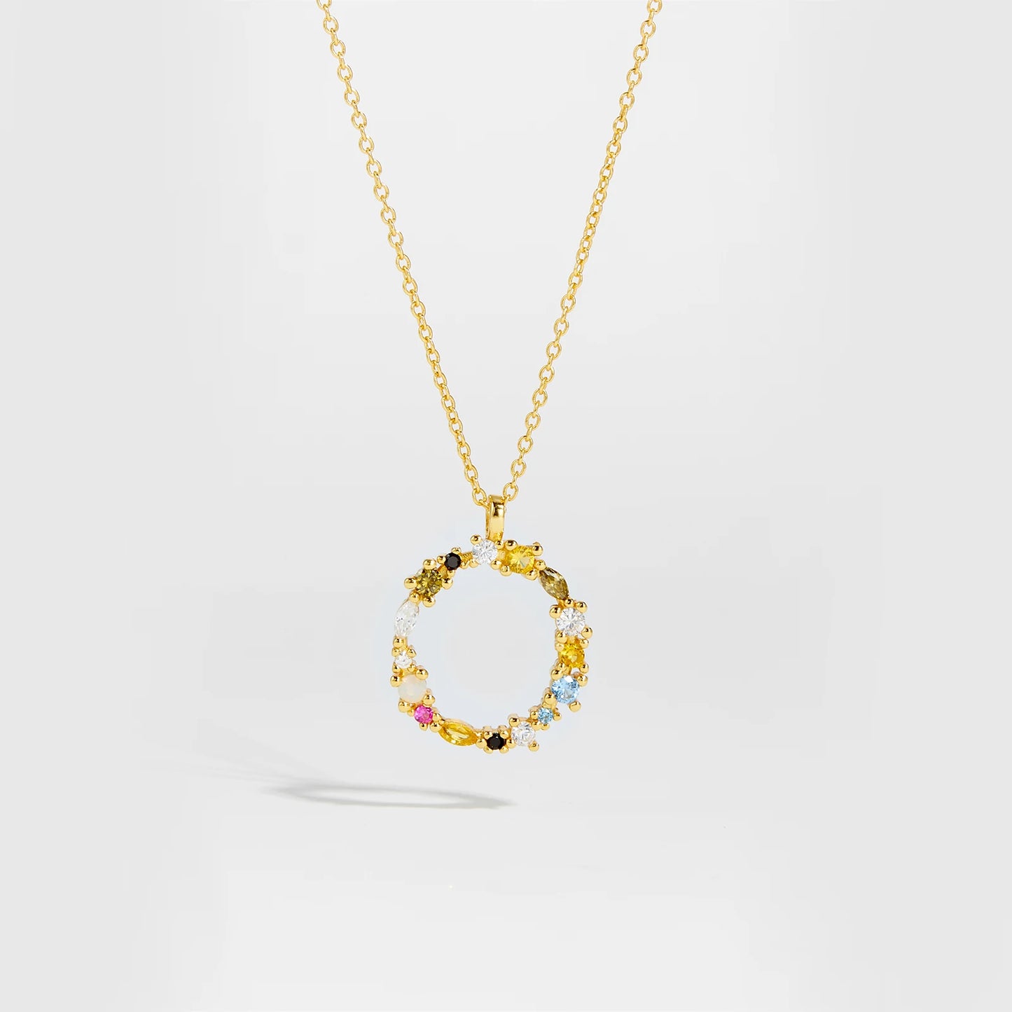 ANDYWEN 925 Sterling Silver Gold Letter M Pendant Initial F Alphabet Necklace Monogram Opals 2020 Women Accessories Jewelry