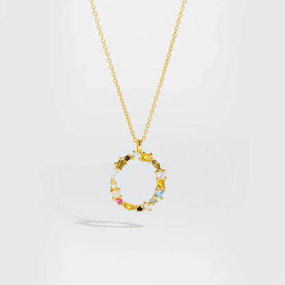 ANDYWEN 925 Sterling Silver Gold Letter M Pendant Initial F Alphabet Necklace Monogram Opals 2020 Women Accessories Jewelry