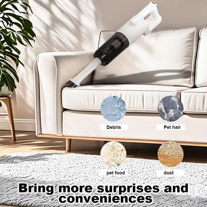 Wireless vertical handheld vacuum cleaner, 7000Pa strong suction, car/household vacuum cleaner, portable cleaner.