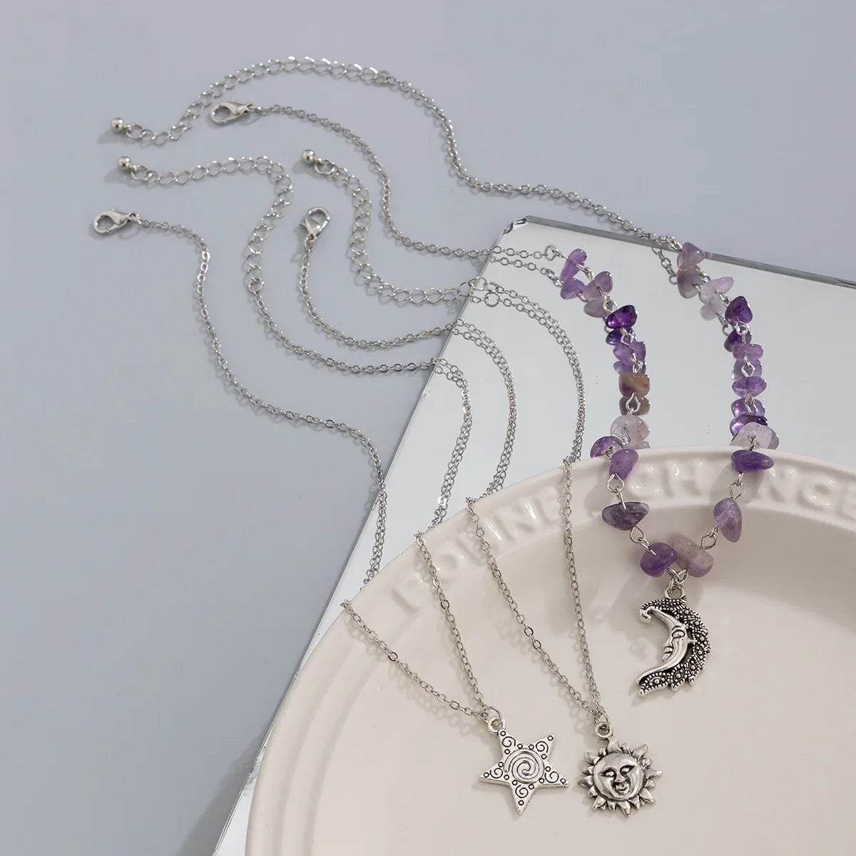 Moon Sun Star Necklace