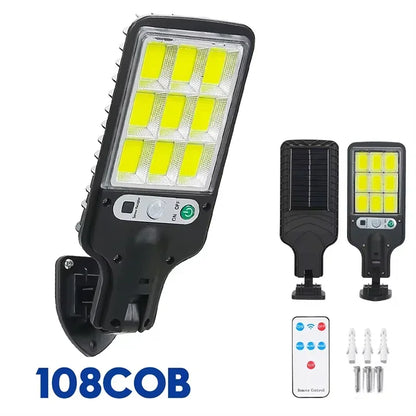 Solar LED Light 300000LM Outdoor Lamp Of Motion Sensor 4 Mode Waterproof