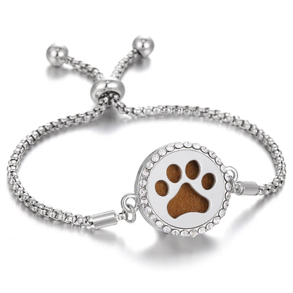 Aromatherapy Bracelet Diffuser Jewelry Tree of Life Locket Bracelets Crystal Perfume Essential Oil Diffuser Bracelet Women Men