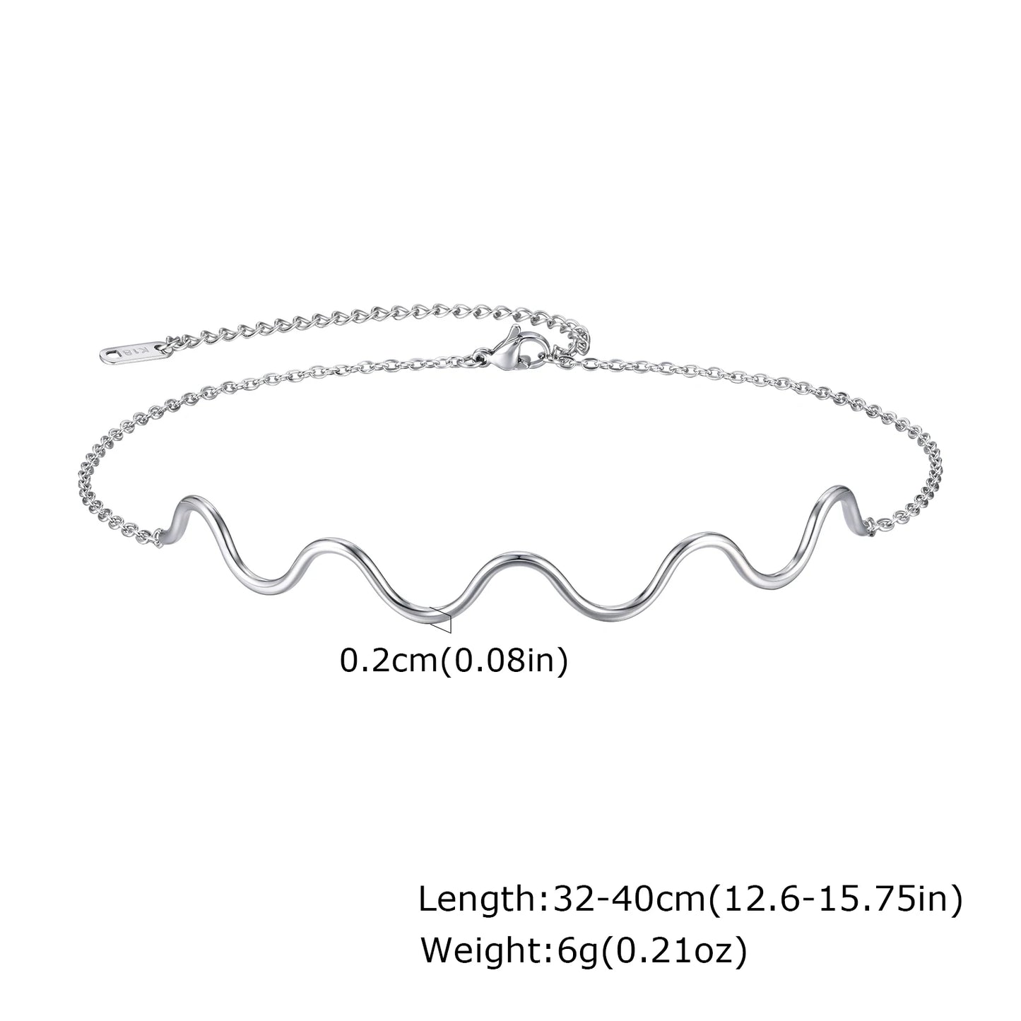 Open Hoop Earrings Women, Minimalist 18K Gold Plated Large Earrings Wave Shape Big Hoops,Stainless Steel Jewelry