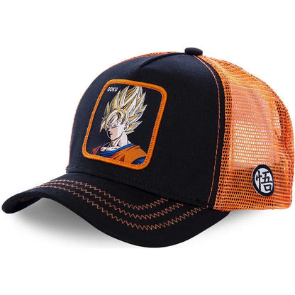 High Quality Dragon Ball Styles Anime Son Goku Cotton New Baseball Cap Men Women Hip Hop Dad Adjustable Mesh Hat Trucker Hat