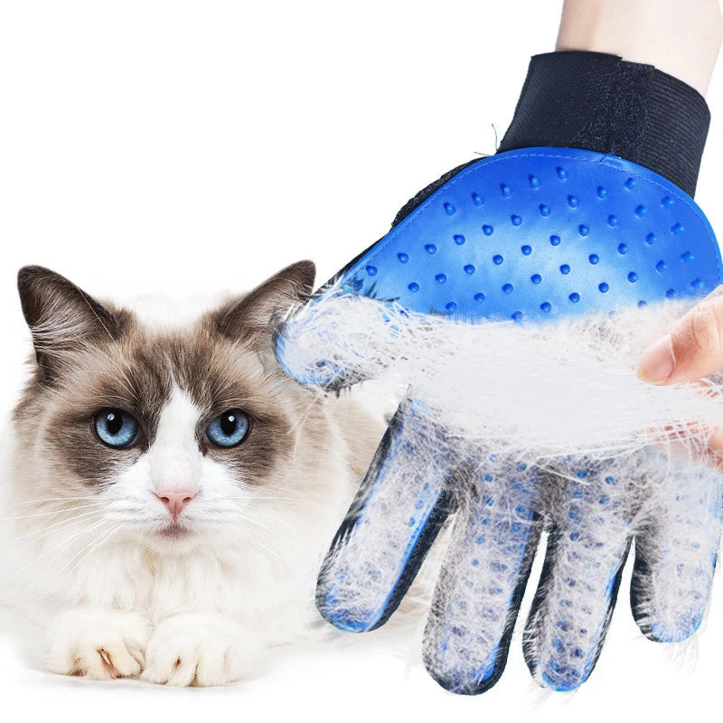 Hot Sell 1PC Cat Hair Remove Gloves Rubber Pet Beauty Cleaning Grooming Effective Massage Dog Combs Floating Brush 6 Color