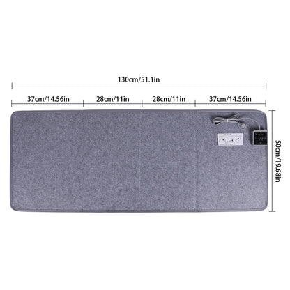 Quiet Floor Foot Warmer Under Desk W/ Thermostat & Timer Personal Electric Panel Space Heater Portable And Safe Electric Heater