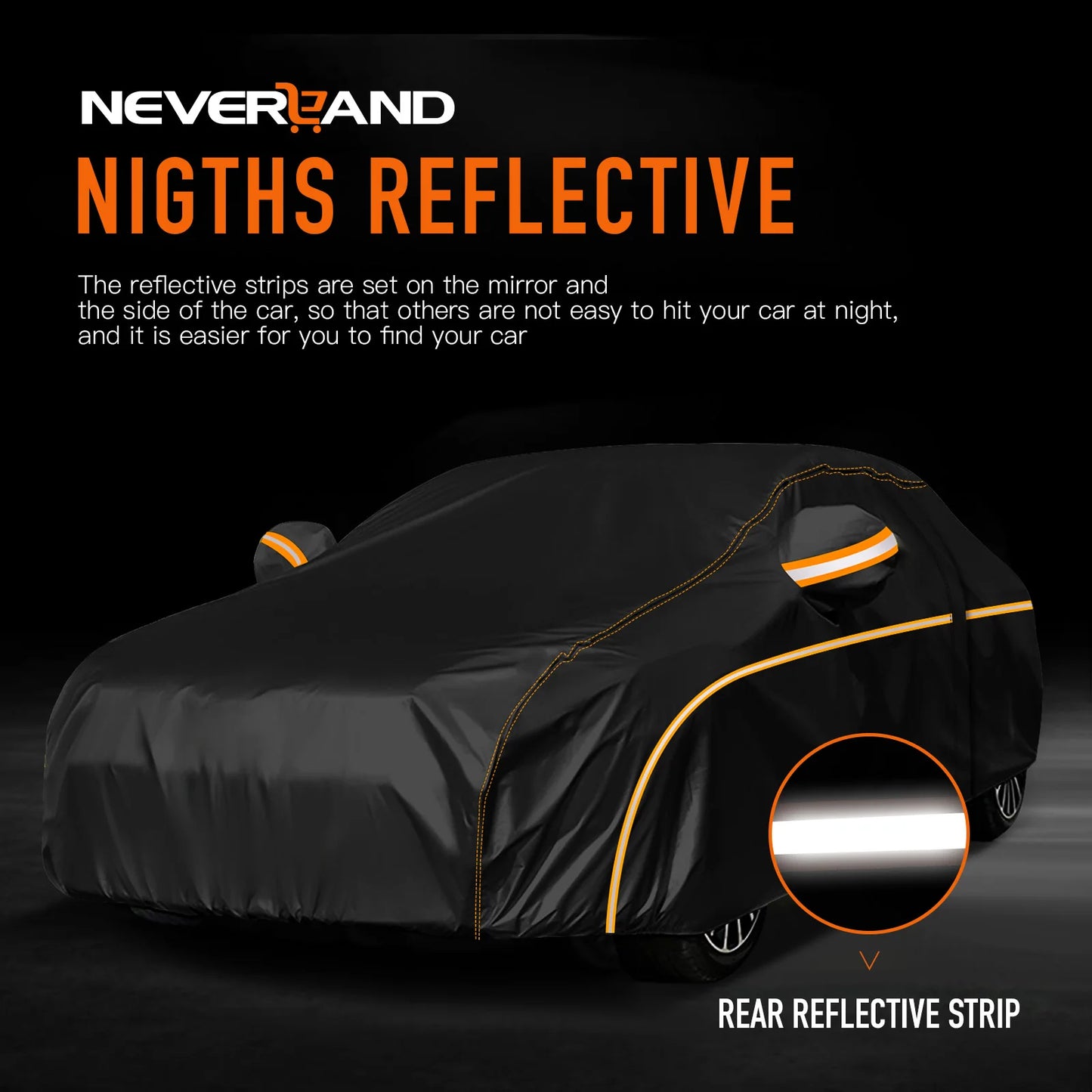 Car Cover Outdoor Waterproof UV Snow Dust Resistant Black 210D For For BMW 325i 328i Universal Auto Exterior Styling L/XL/XXL