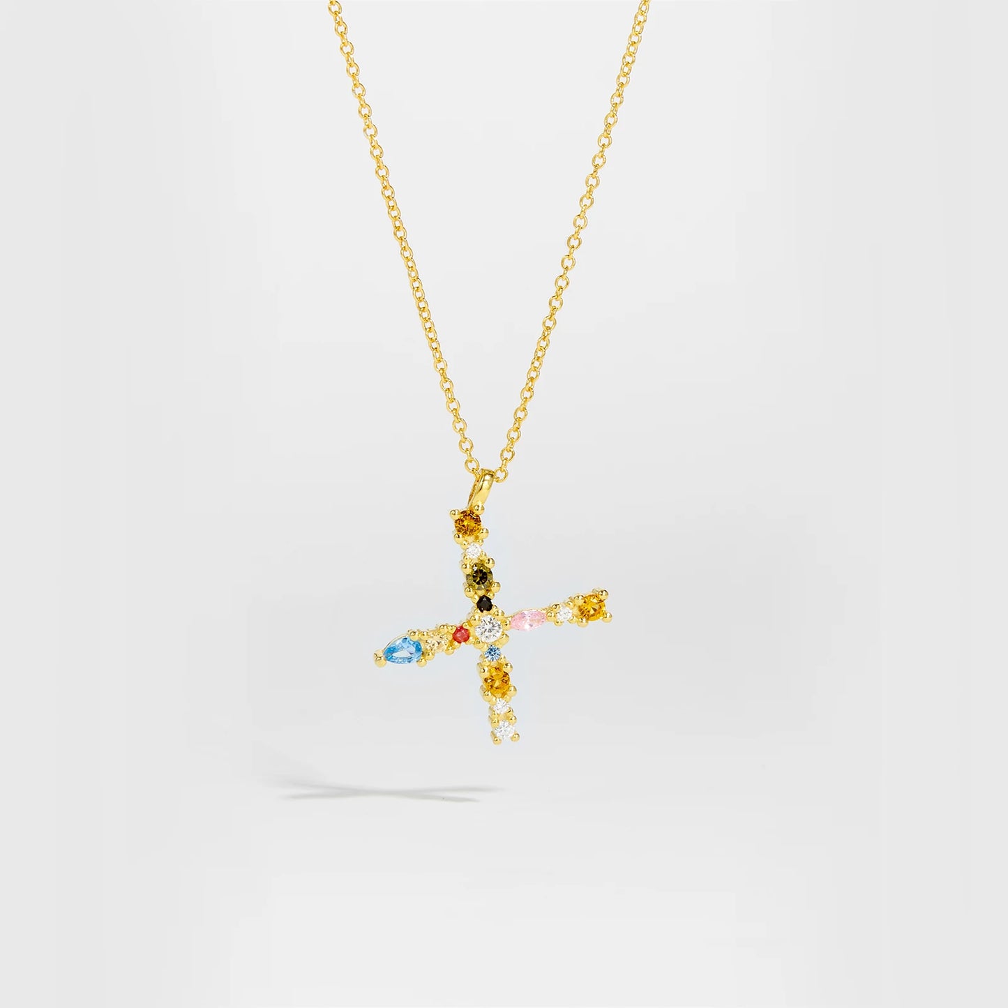 ANDYWEN 925 Sterling Silver Gold Letter M Pendant Initial F Alphabet Necklace Monogram Opals 2020 Women Accessories Jewelry