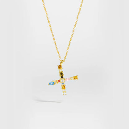 ANDYWEN 925 Sterling Silver Gold Letter M Pendant Initial F Alphabet Necklace Monogram Opals 2020 Women Accessories Jewelry