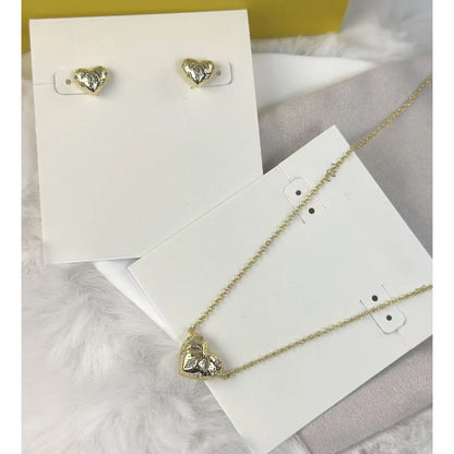 Kendra Scott Holland Gold Heart Short Pendant Necklace Pink Crystal