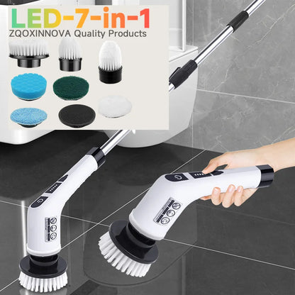 Household Multipurpose Cleaning Brush  Kitchen Gadgets Hair Brushes Bathroom Broom Toilet Mops Electric Cordless Spin Scrubber