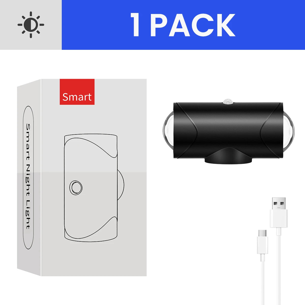 LED Motion Sensor Wall Sconce Lights, 3 Modes, 8 Lighting Colors, USB Rechargeable Magnetic Night Lamp for Bedroom, Bathroom