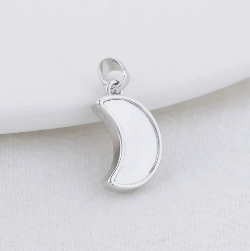 14K Gold Color Brass with Shell Moon Star Heart Cross Charms Pendants Necklace Earrings Jewelry Making Supplies Accessories