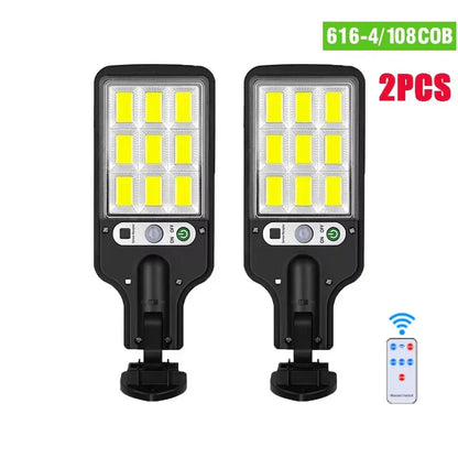 Solar LED Light 300000LM Outdoor Lamp Of Motion Sensor 4 Mode Waterproof