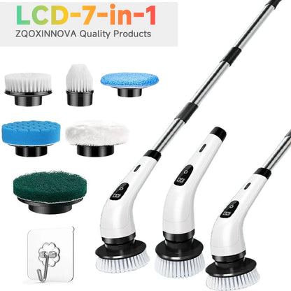 Household Multipurpose Cleaning Brush  Kitchen Gadgets Hair Brushes Bathroom Broom Toilet Mops Electric Cordless Spin Scrubber