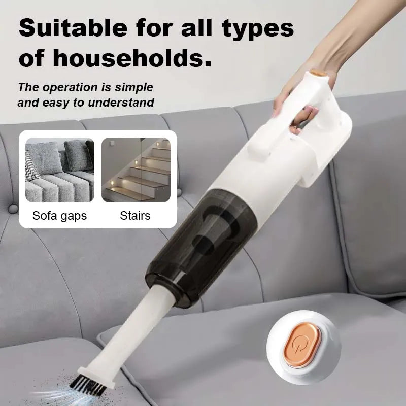 Wireless vertical handheld vacuum cleaner, 7000Pa strong suction, car/household vacuum cleaner, portable cleaner.