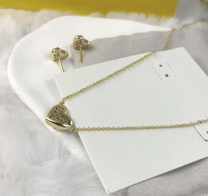 Kendra Scott Holland Gold Heart Short Pendant Necklace Pink Crystal