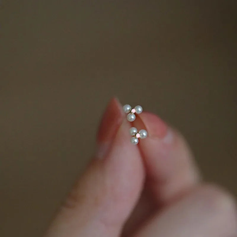 925 Silver Needle Simple Shiny Zircon Earrings Gold Plating Jewelry Crystal Stud Earrings Women