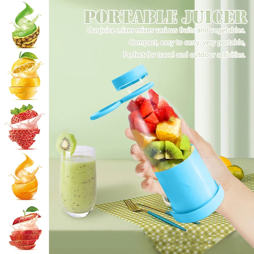 Electric Fruit Juicer Cup 380ml/420ml USB Rechargeable Portable Blender Juice Maker Machine Bottle Smoothie Juicer Machine
