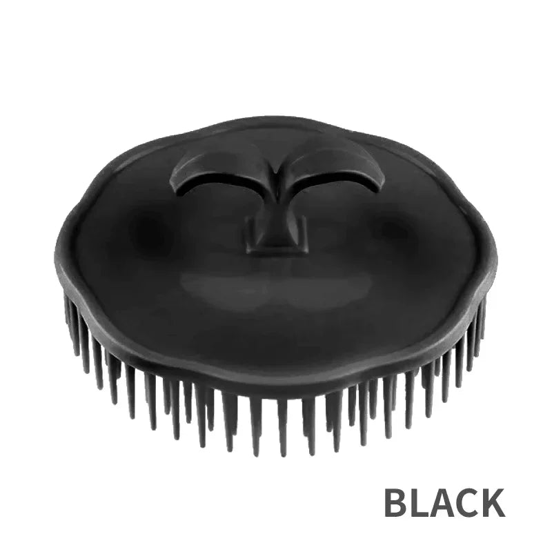 1pcs Black Hair Comb Scalp Massagers Round Comb Women Men Shower Brush Hair Scalp Shower Wash Clean Hair Tool Brush