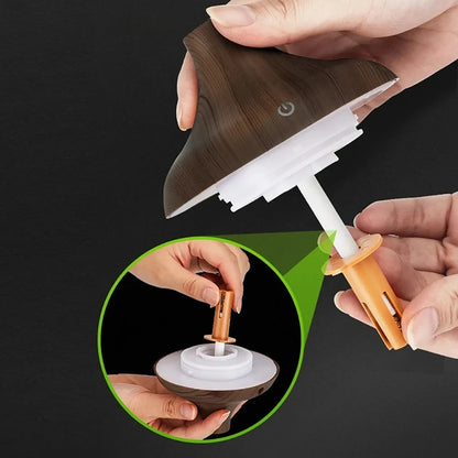 Portable USB Humidifier with 7-Color LED Lighting Aromatherapy Diffuser 300ml Rechargeable Tank for bedroom official