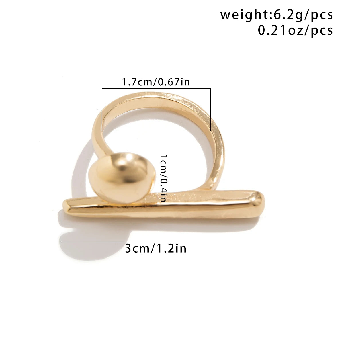 Creative Irregular Geometric Tiny Ball Open Ring for Women Wedding Punk Gold Color Adjustable Finger Ring Couple Accessories New