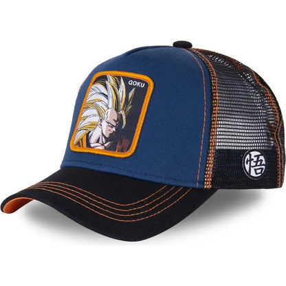 High Quality Dragon Ball Styles Anime Son Goku Cotton New Baseball Cap Men Women Hip Hop Dad Adjustable Mesh Hat Trucker Hat