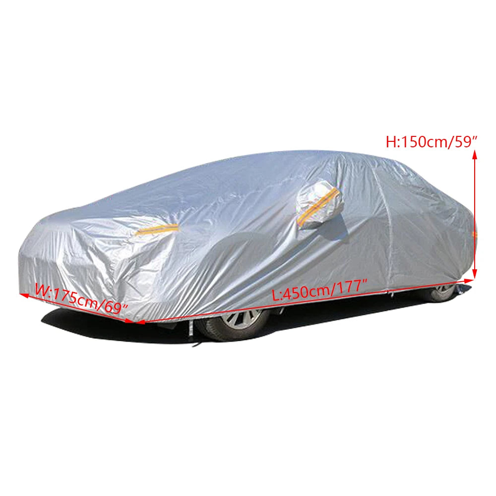 Car Cover Is Thickened Outdoor Sun Protection Heat Insulation Ultraviolet Protection and Dust Prevention the Four Seasons