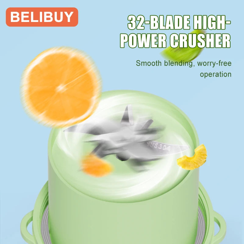 Mini Portable Blender Electric Juicer Fruit Mixers 2000mAh USB Rechargeable Smoothie Mini Blender Multifunction Juice Maker