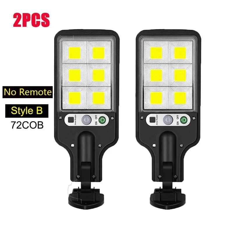 Solar LED Light 300000LM Outdoor Lamp Of Motion Sensor 4 Mode Waterproof