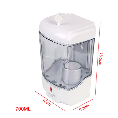 700ml Wall-Mounted Automatic Liquid Soap Dispenser For Kitchen Bathroom Touch-free Lotion Pump Touchless IR Sensor