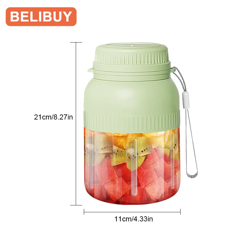 Mini Portable Blender Electric Juicer Fruit Mixers 2000mAh USB Rechargeable Smoothie Mini Blender Multifunction Juice Maker