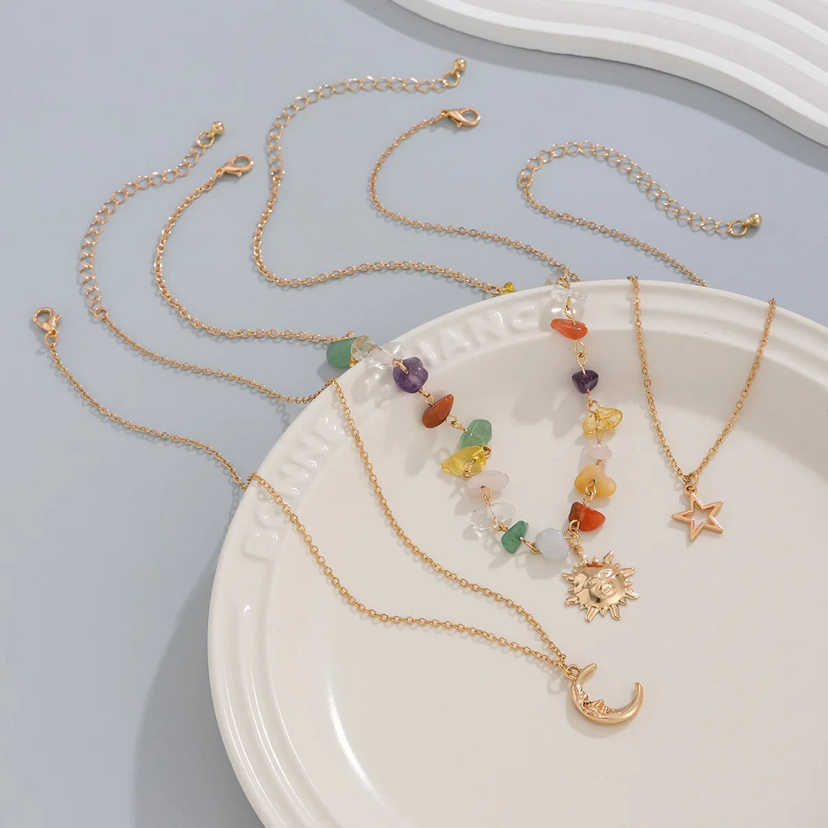 Moon Sun Star Necklace
